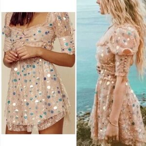 For LOVE & LEMONS Nude Ace Dress M